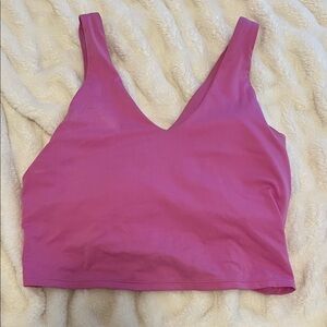 All in Motion Vibrant Pink V-Neck Top